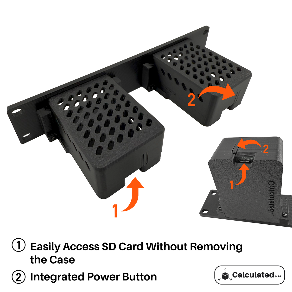 Raspberry Pi 5 Rack Mount | 10" 1U | PETG | Keystone Jack | Dual Pi or Single Pi works with M.2 Hat and active cooler