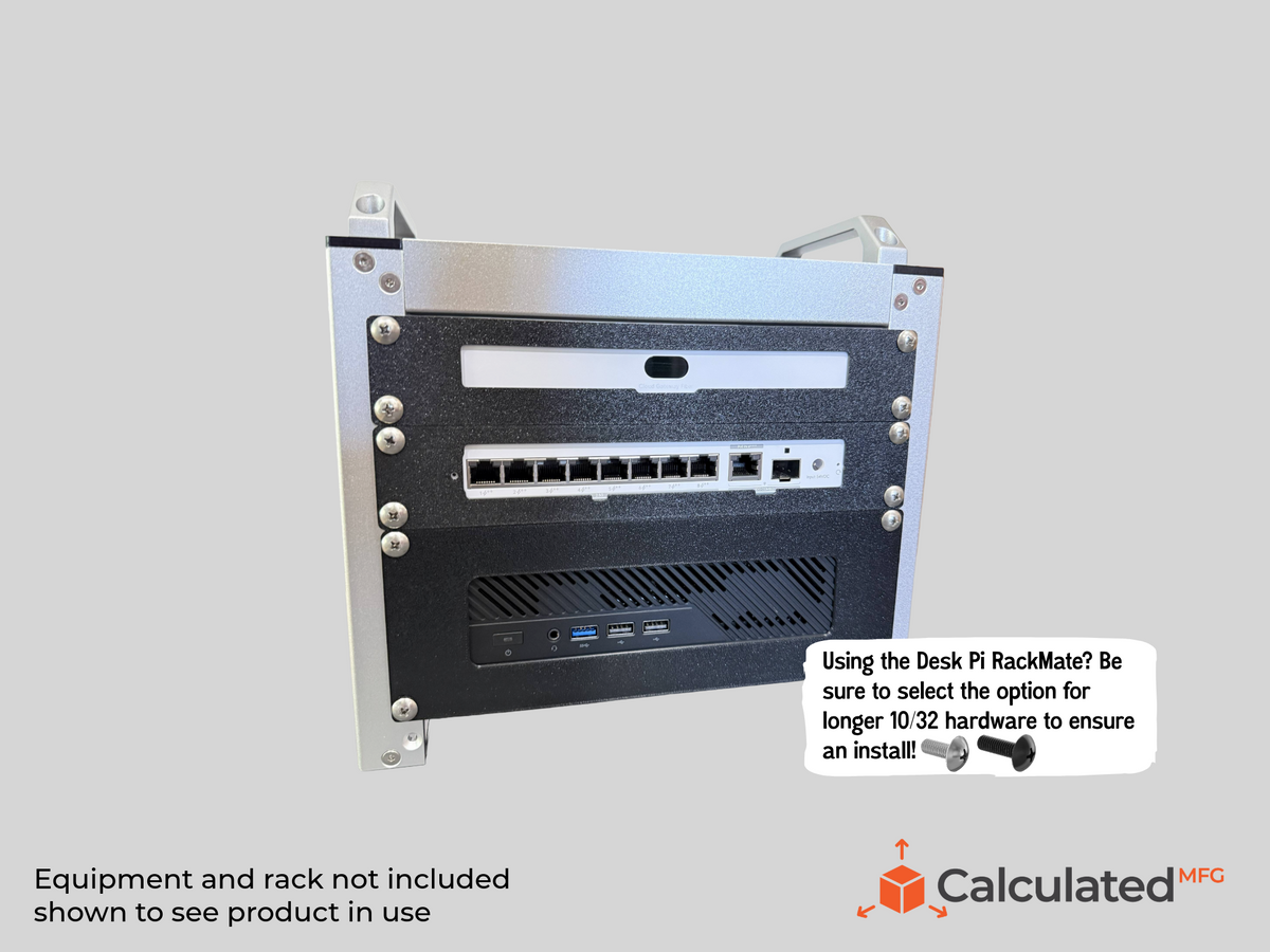 UniFi USW-Pro-XG-8-PoE | 2U Mount | PETG | Fits Standard 10” Racks | Optional 10/32 Hardware