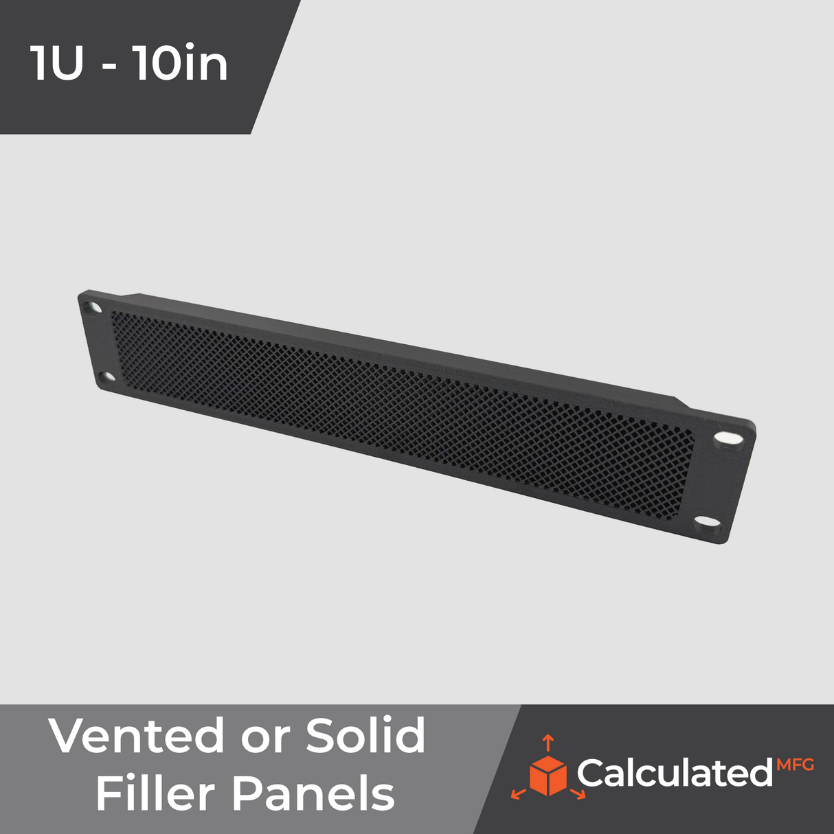 1U Filler Panel for 10" Server Rack