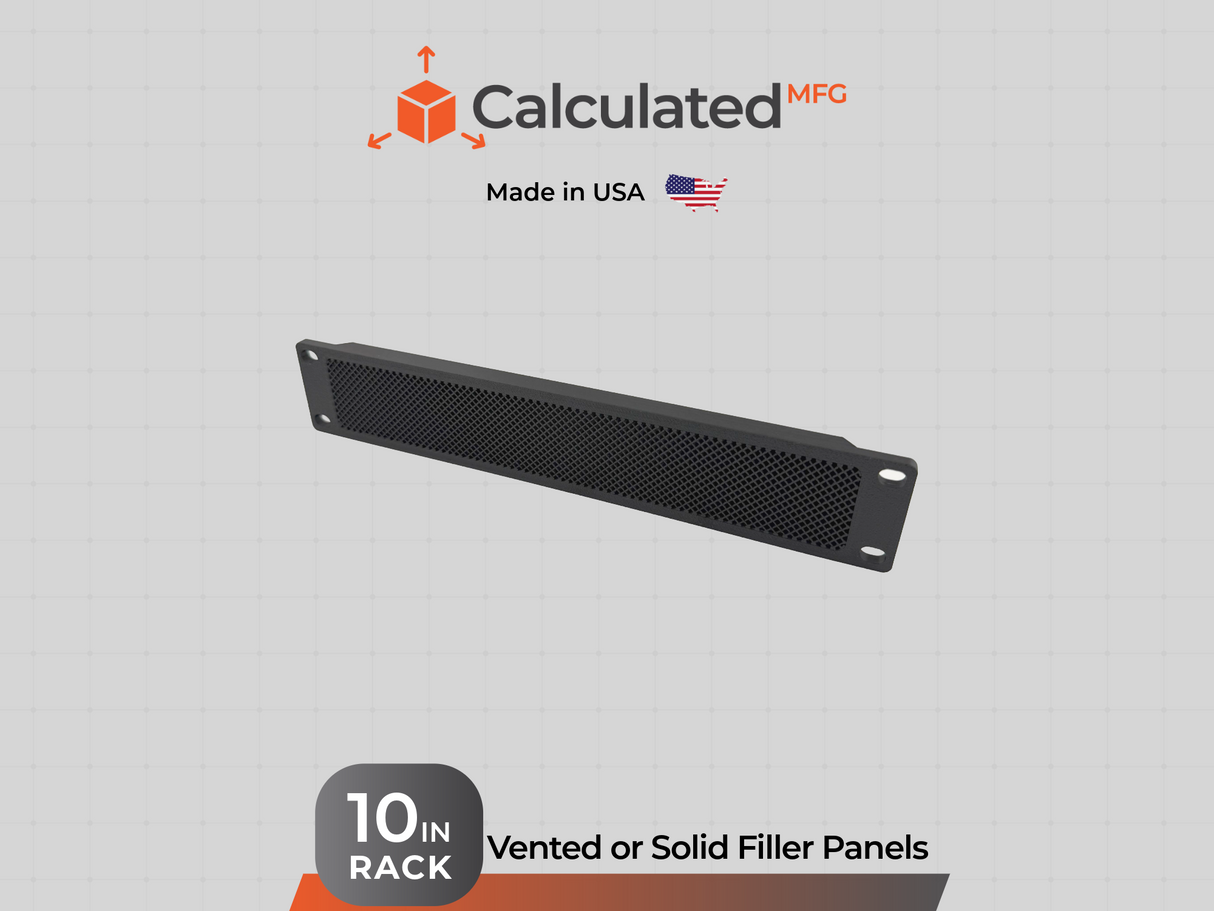 1U Filler Panel for 10" Server Rack