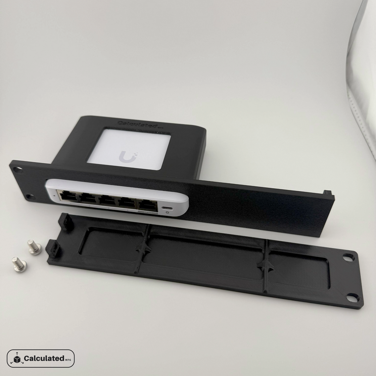 UniFi Flex Mini 2.5G-5 - Secure 1U Network Switch Holder | 19in 1u Rack Mount