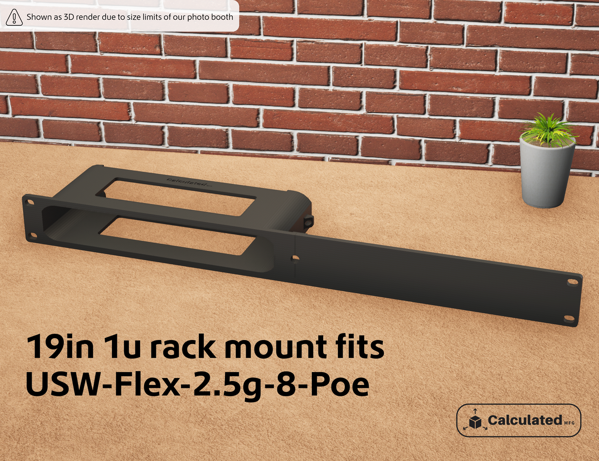 UniFi USW-Flex-2.5G-8-PoE | 1u Mount for Standard 19" Server Racks