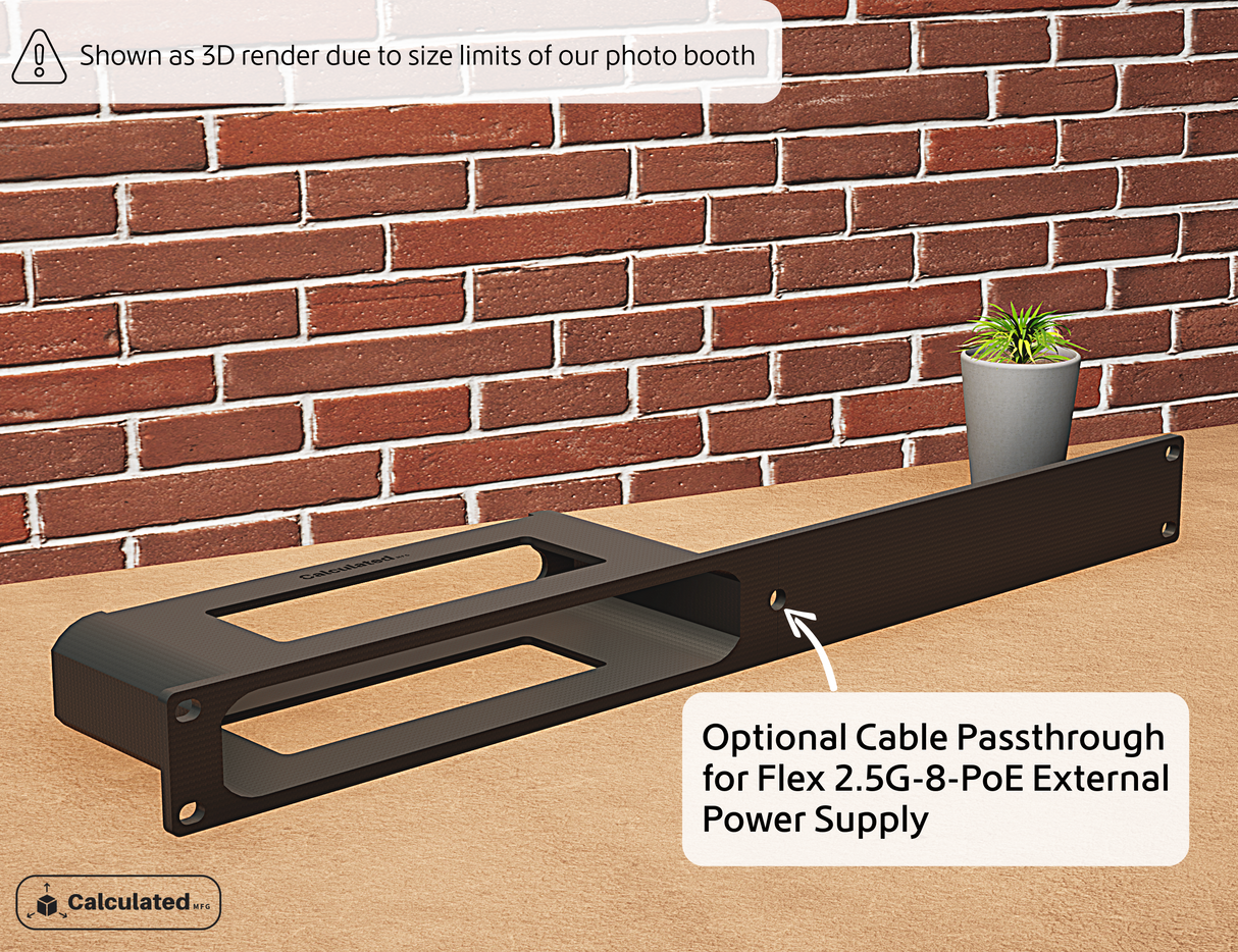 UniFi USW-Flex-2.5G-8-PoE | 1u Mount for Standard 19" Server Racks