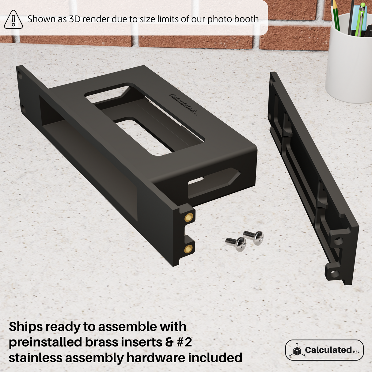 Netgear GS308E or MS308 | 1U - 19in Rack Mount | Bracket for 8-Port Switch