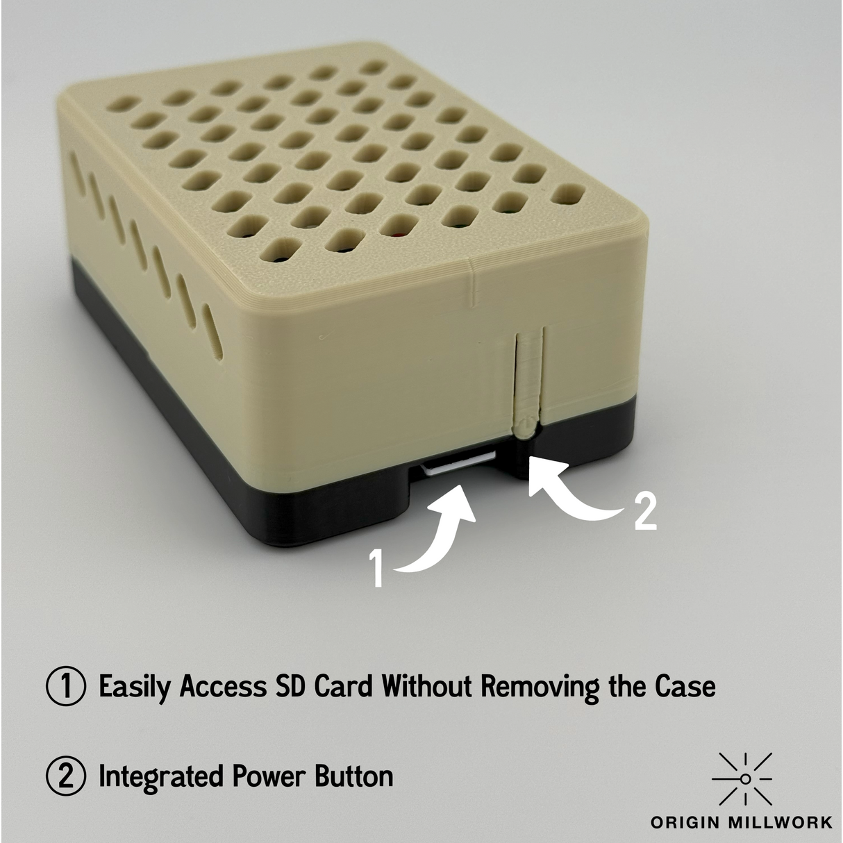 Raspberry Pi 5 Case | Compatible with Official Cooler & M.2 Hat | Raspberry Pi 5 Nvme M.2 ssd case