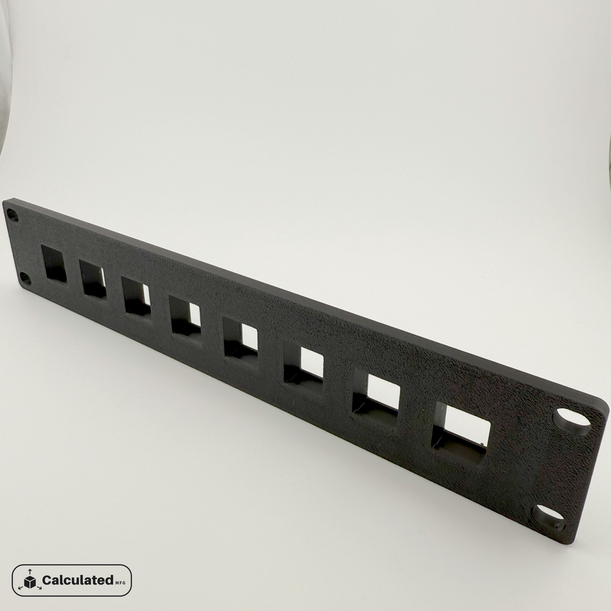 1U 7 or 8-Port Keystone Jack Patch Panel | 10" Server Rack