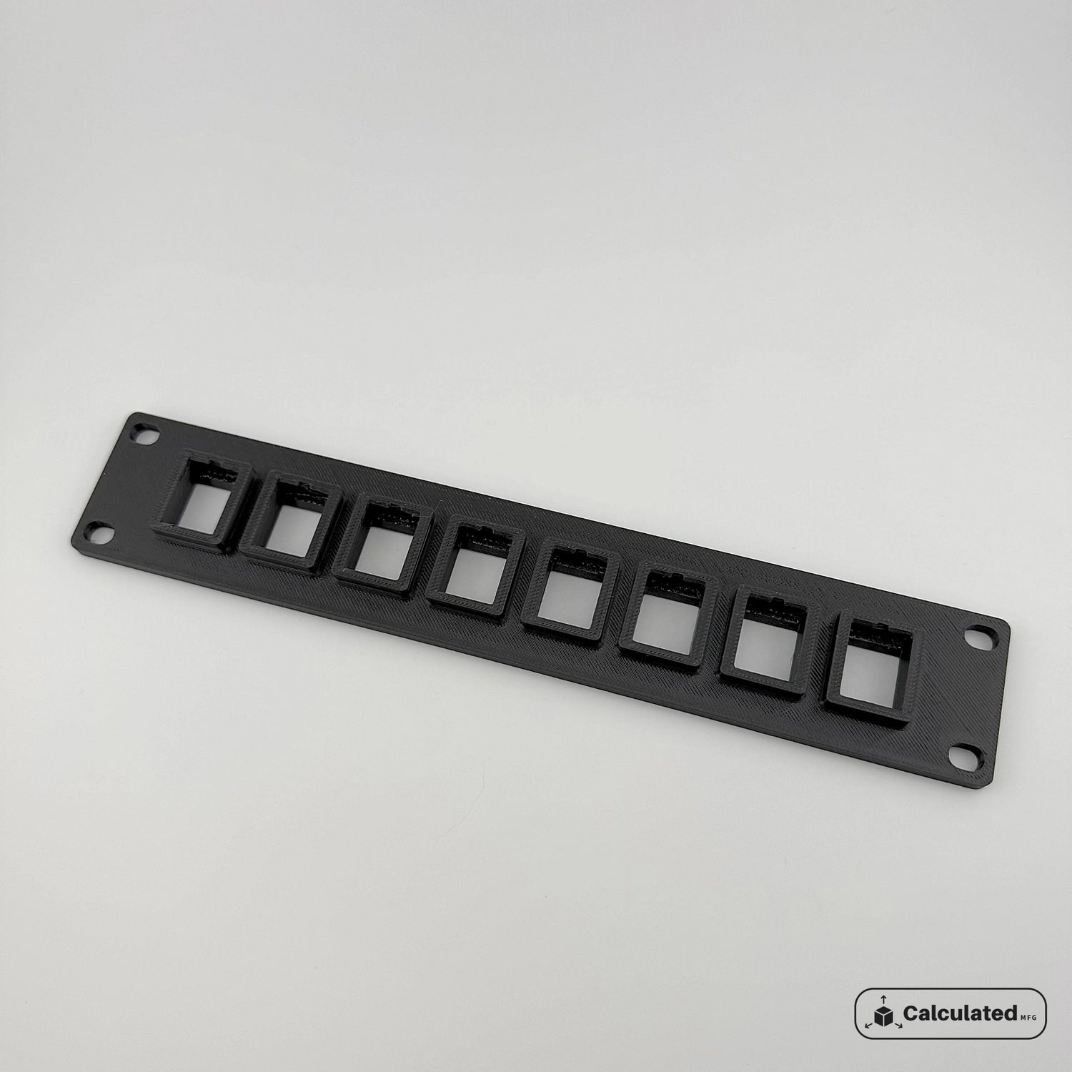 1U 7 or 8-Port Keystone Jack Patch Panel | 10" Server Rack