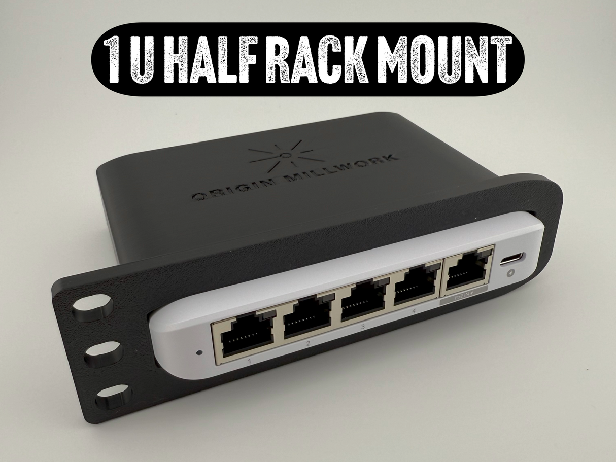 UniFi Flex Mini 2.5G | Half Rack Mount | 1U Network Switch Holder