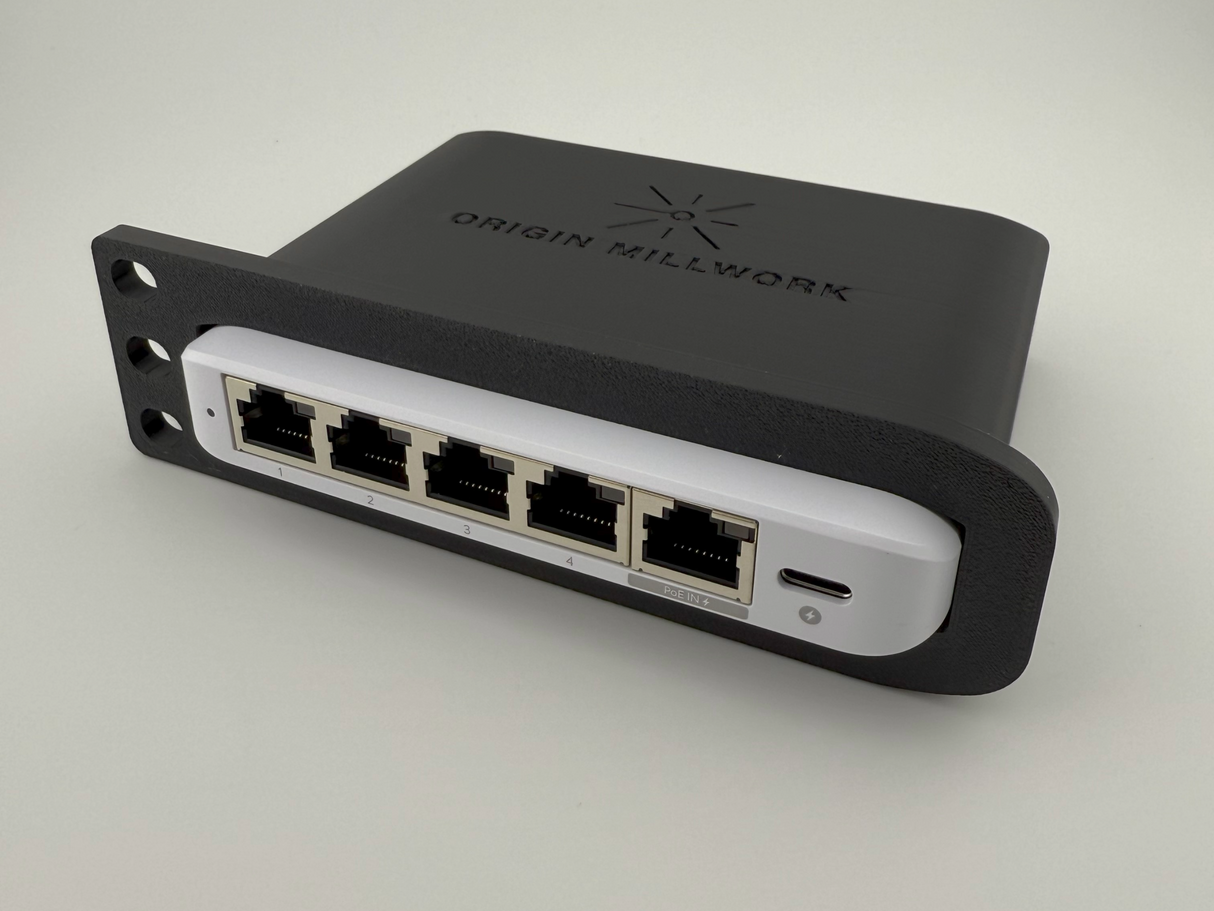 UniFi Flex Mini 2.5G | Half Rack Mount | 1U Network Switch Holder