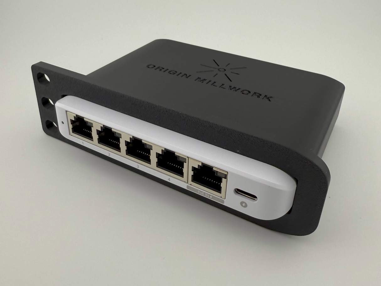 UniFi Flex Mini 2.5G | Half Rack Mount | 1U Network Switch Holder