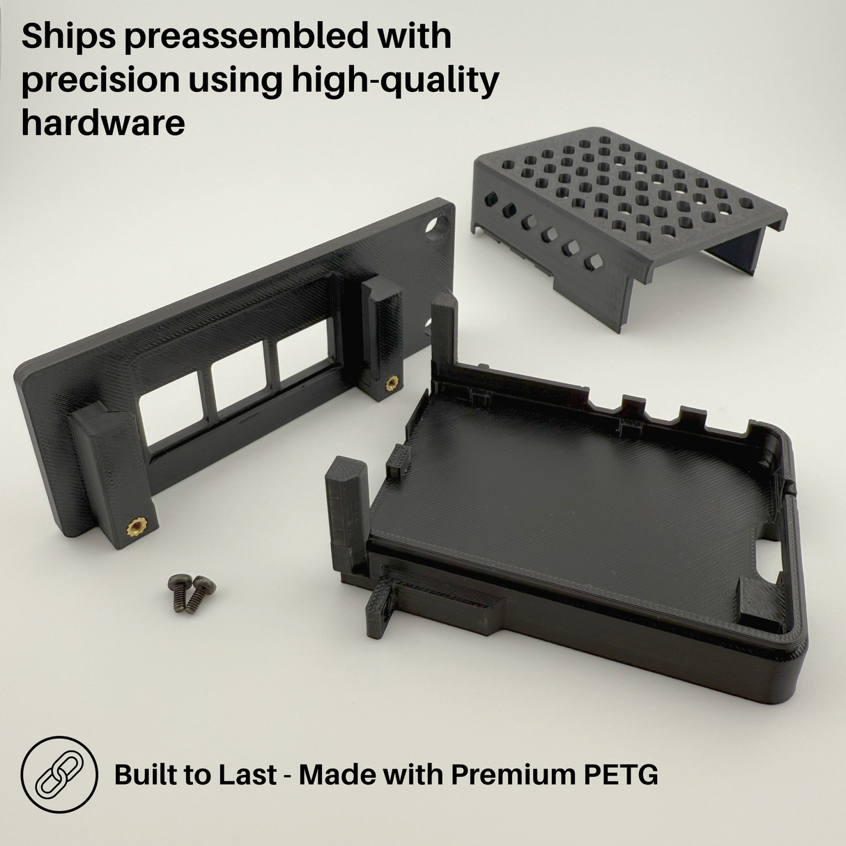 Raspberry Pi 5 Rack Mount Case | Half-Rack 1U Design | Compatible with Official Cooler & M.2 Hat