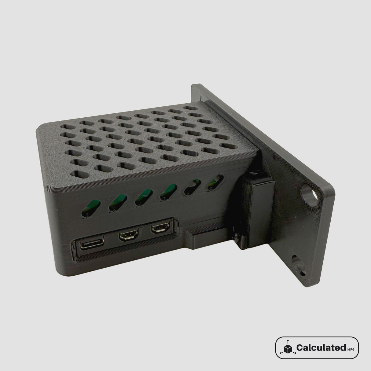 Raspberry Pi 5 Rack Mount Case | Half-Rack 1U Design | Compatible with Official Cooler & M.2 Hat