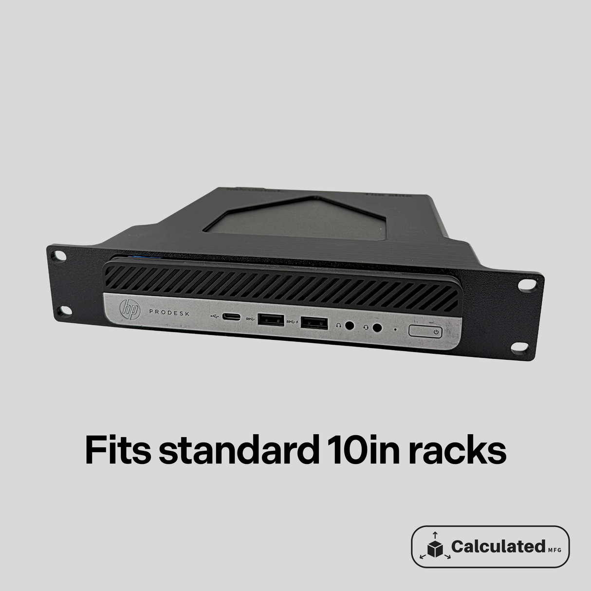 1U Rack Mount for HP ProDesk & EliteDesk Micro PCs (G3/G4/G5) | Fits 10” Server Racks