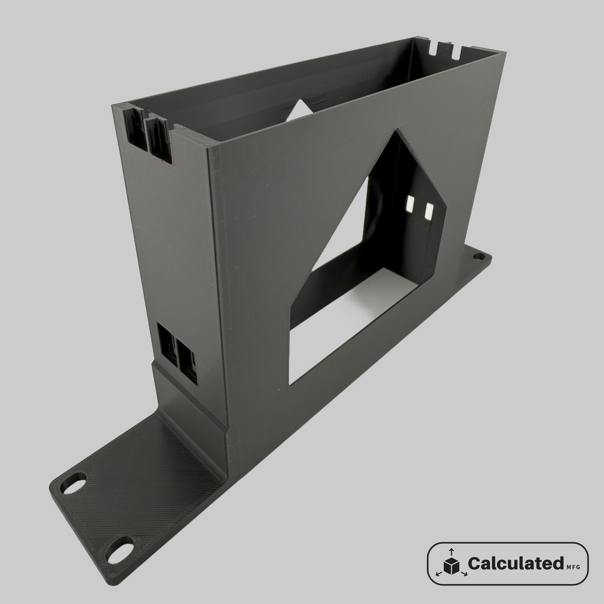 ICY Dock MB326SP-B | 3D Printed JBOD Enclosure Mount | PETG | Optional 10-32 Rack Hardware| Fits 10" Rack Mount