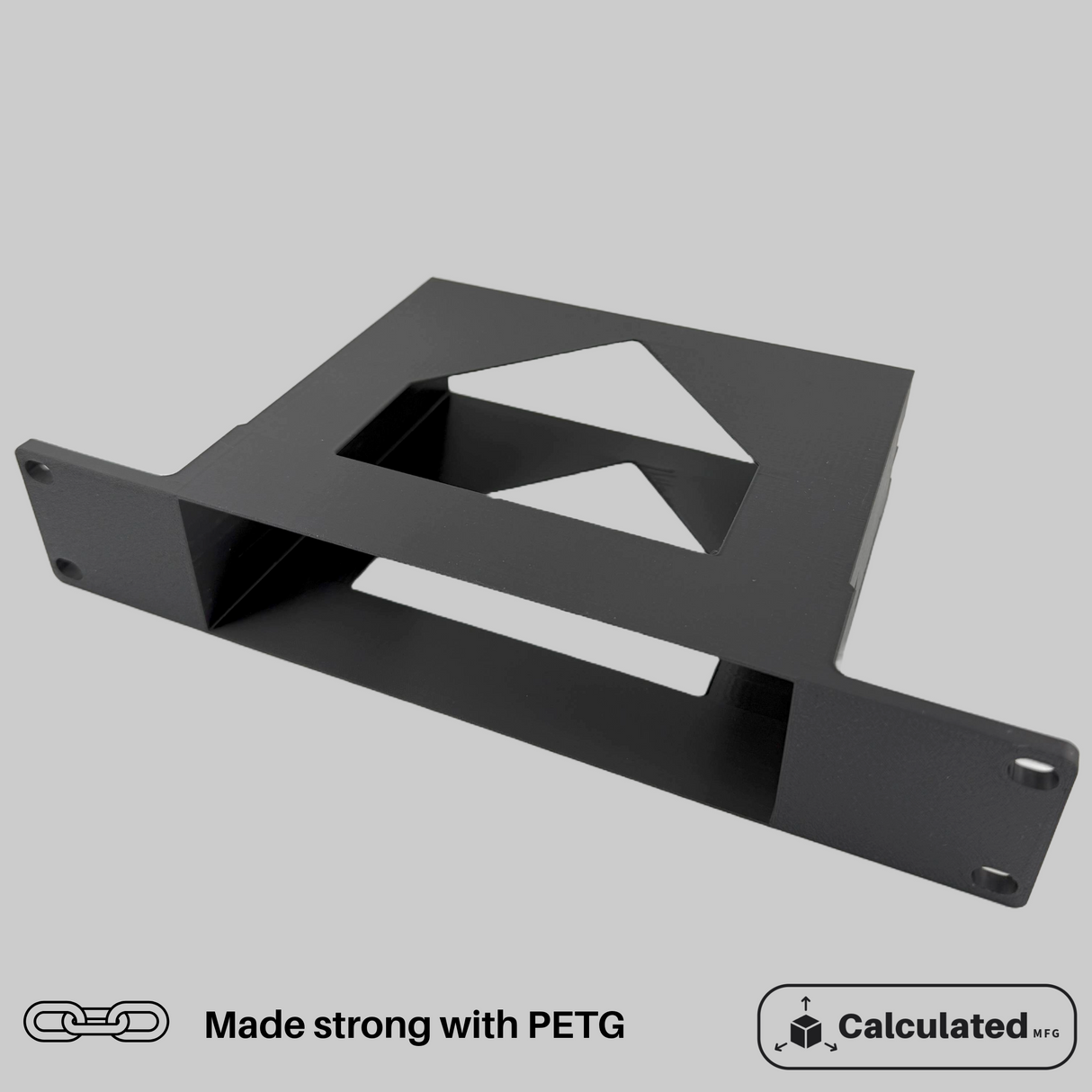 ICY Dock MB326SP-B | 3D Printed JBOD Enclosure Mount | PETG | Optional 10-32 Rack Hardware| Fits 10" Rack Mount