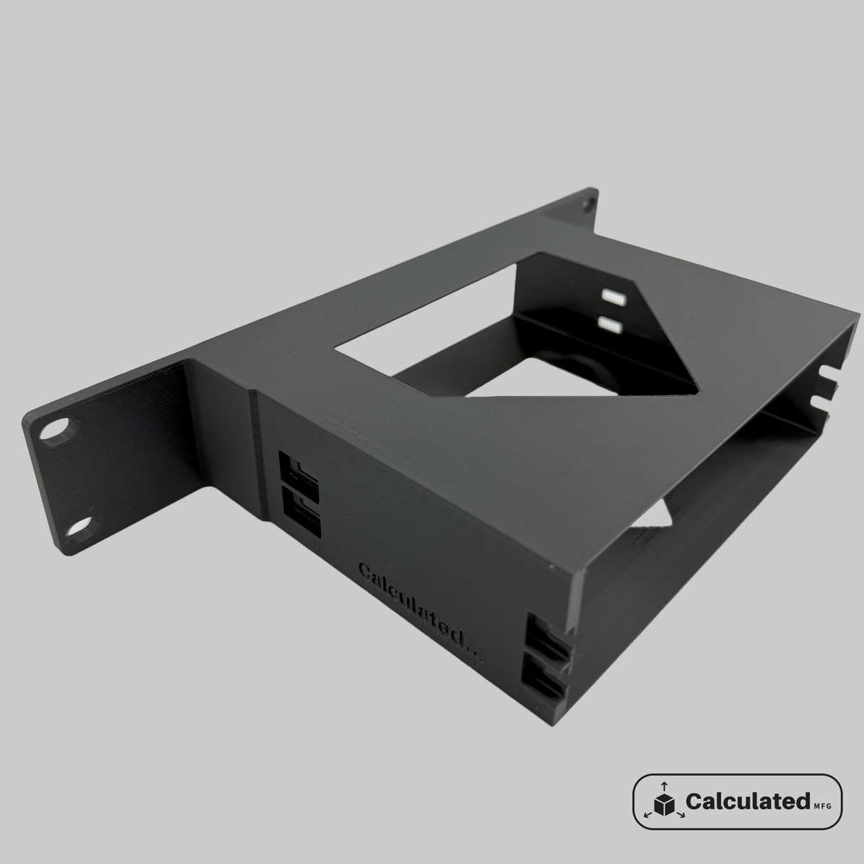 ICY Dock MB326SP-B | 3D Printed JBOD Enclosure Mount | PETG | Optional 10-32 Rack Hardware| Fits 10" Rack Mount