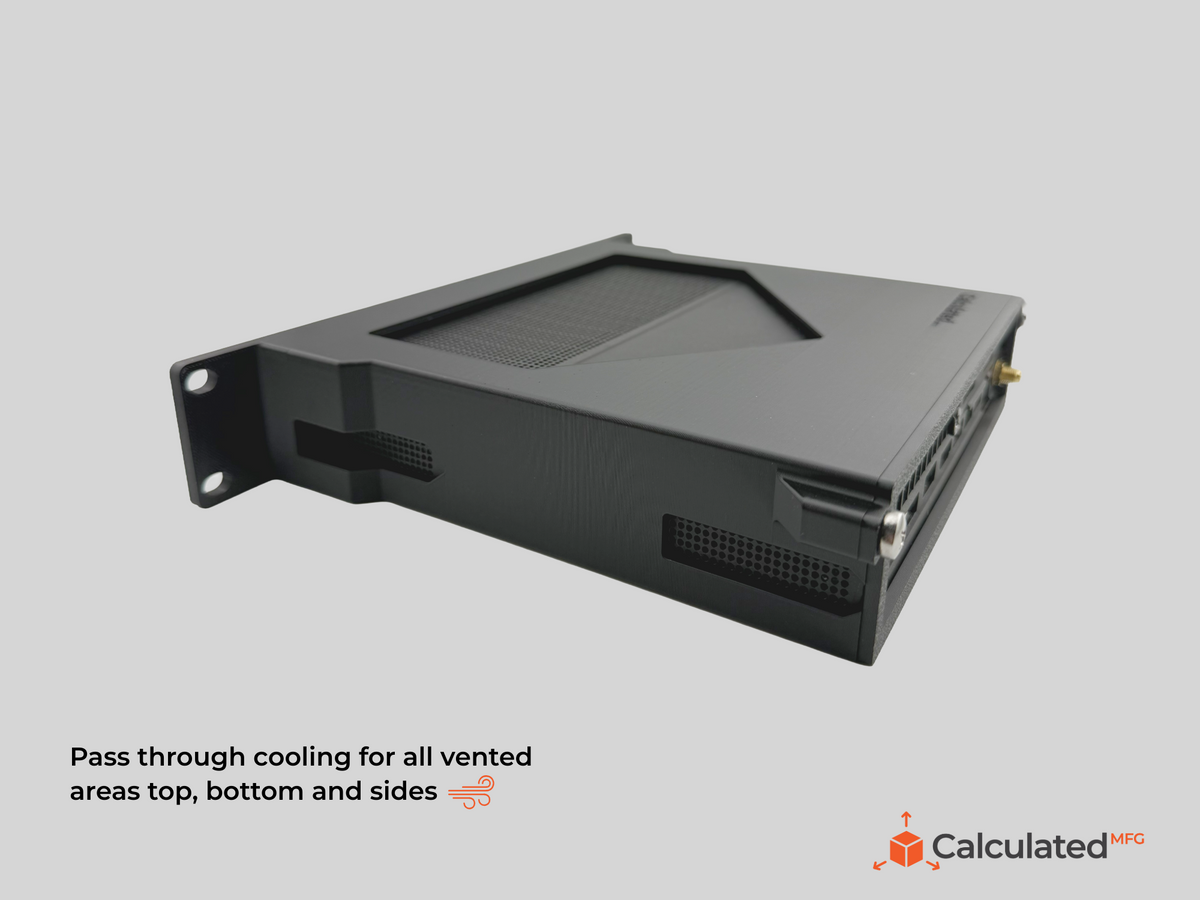 10" Rack Mount fits Lenovo ThinkCentre M90q Gen 1 / Gen 2 / Gen 3 | 1U 10-inch Lenovo ThinkCentre M90q mount
