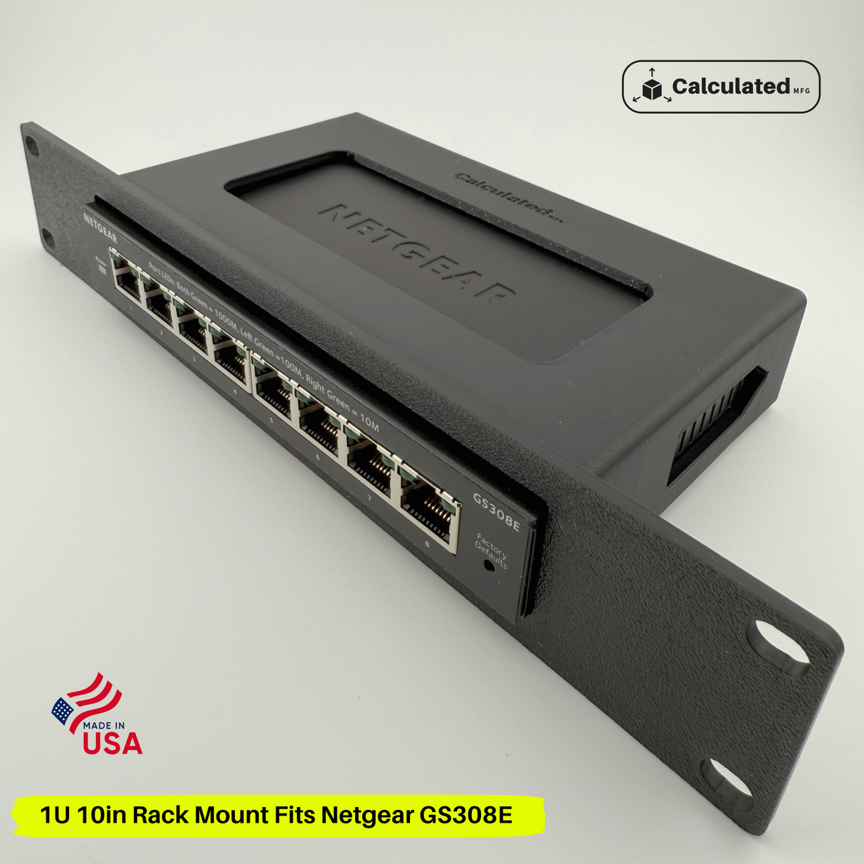 Netgear GS308E | Bracket for 8-Port Switch | 1U - 10in Rack Mount