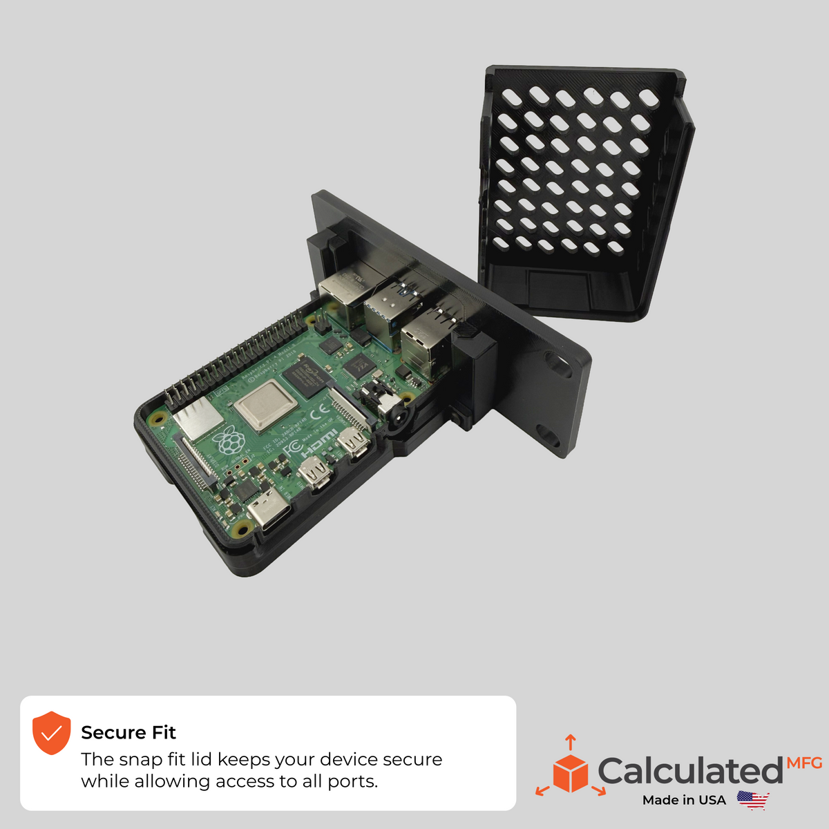 1U 10" / 10-inch Rack Mount for Raspberry Pi 4 Model B | Dual or Single Pi | Keystone Jack Options