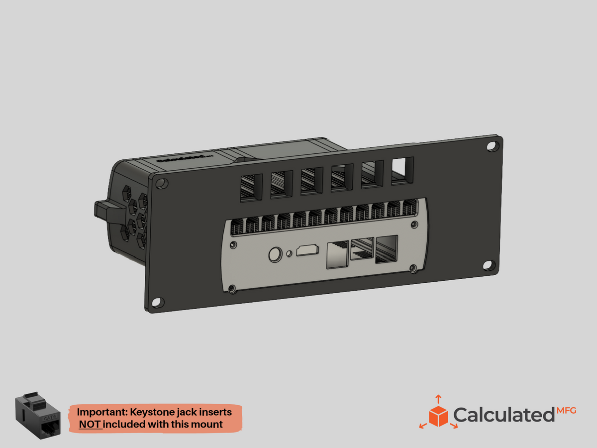 2u 10-inch Rack Mount for Protectli FW6A, FW6B, FW6C Network Appliance Mount