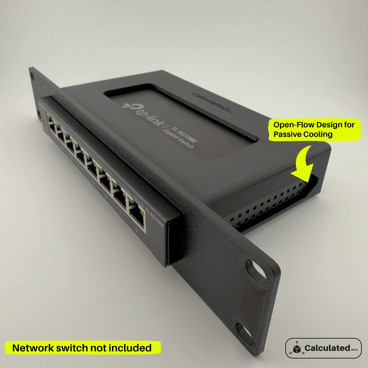 TP-Link Omada ES208G or TL-SG108E or TL-SG108 | Bracket for 8-Port Switch | 1U - 10in Rack Mount