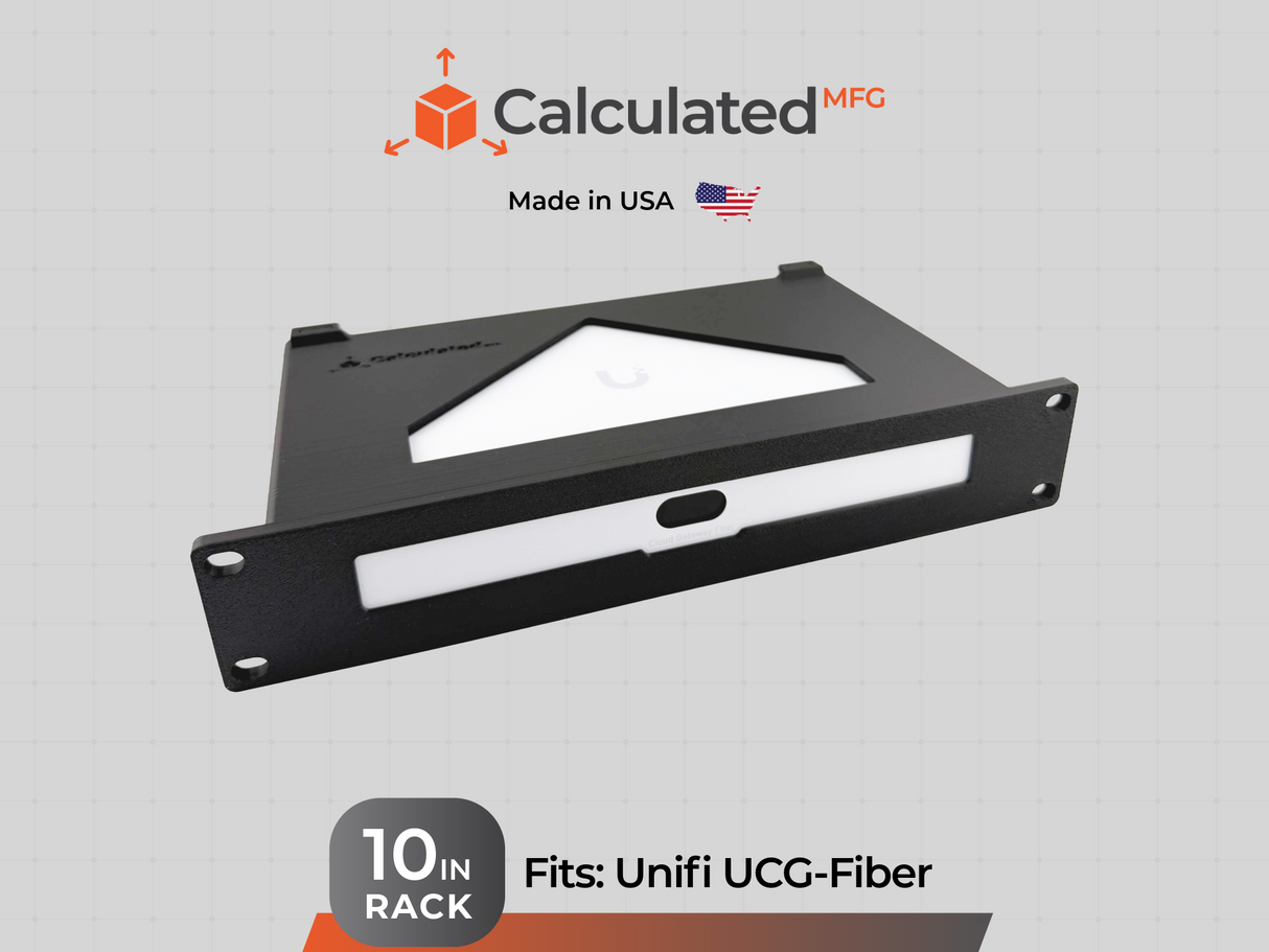 Unifi UCG Fiber | 1U Mount | 10" Rack Mount | Optional Hardware