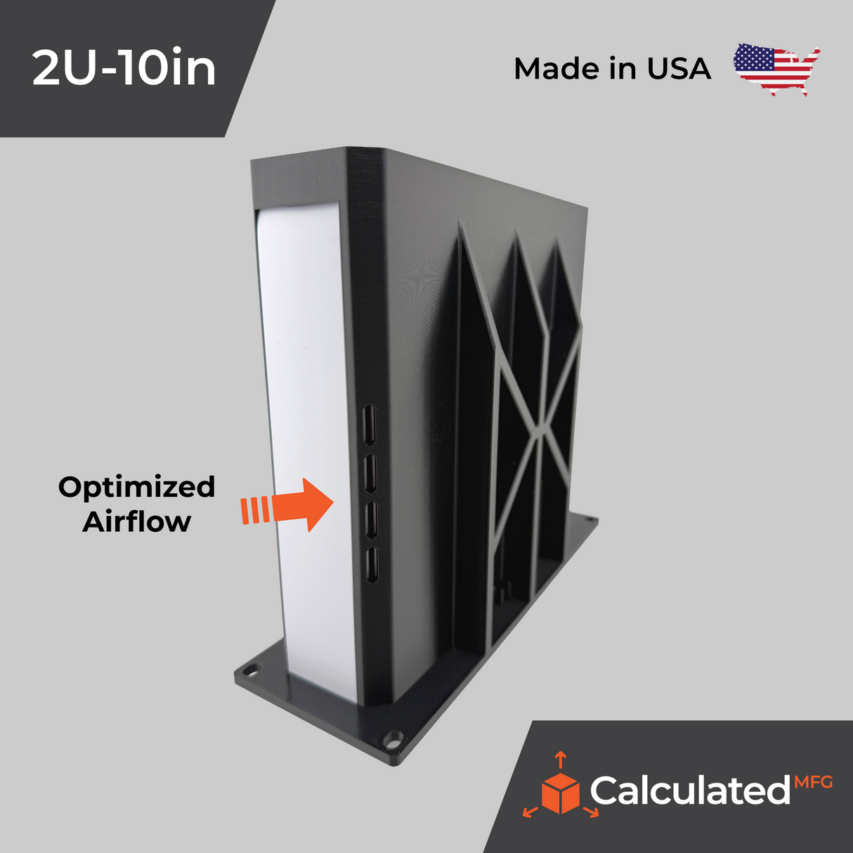 Tamper Resistant 10" Rack Mount fits UniFi UNVR-Instant - 2U Design