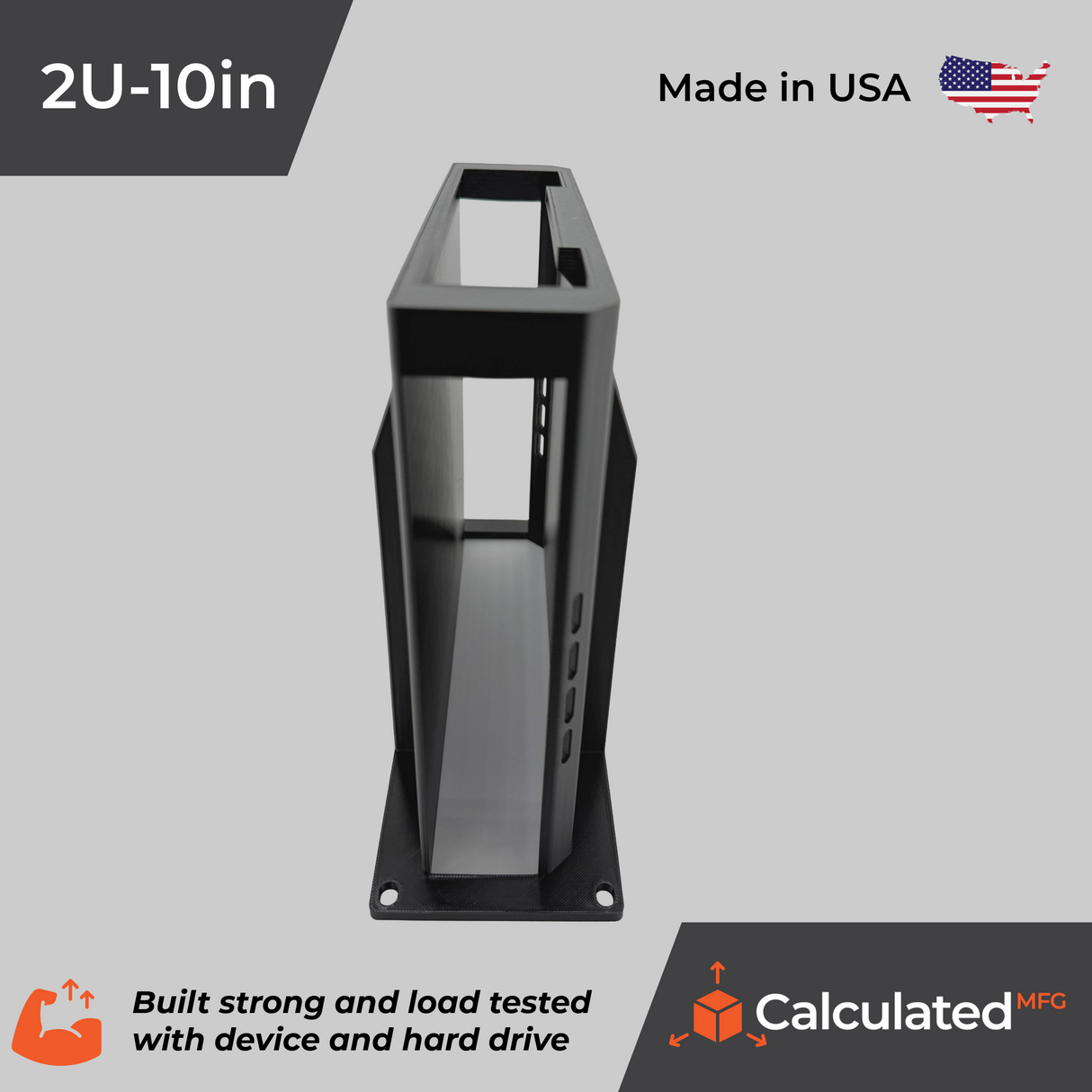 Tamper Resistant 10" Rack Mount fits UniFi UNVR-Instant - 2U Design