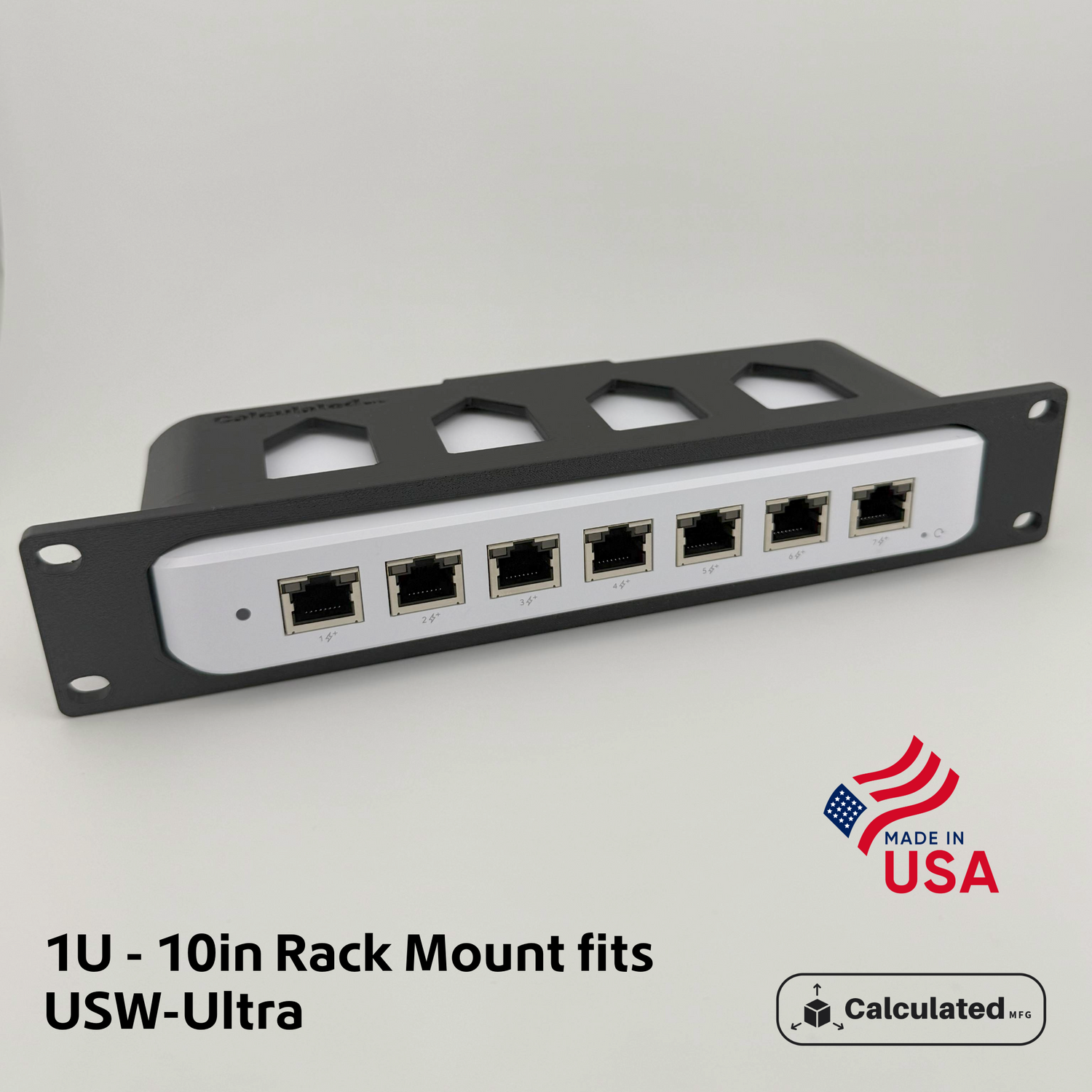 UniFi USW-Ultra | 10" Rack Mount 1U | Network Switch Holder