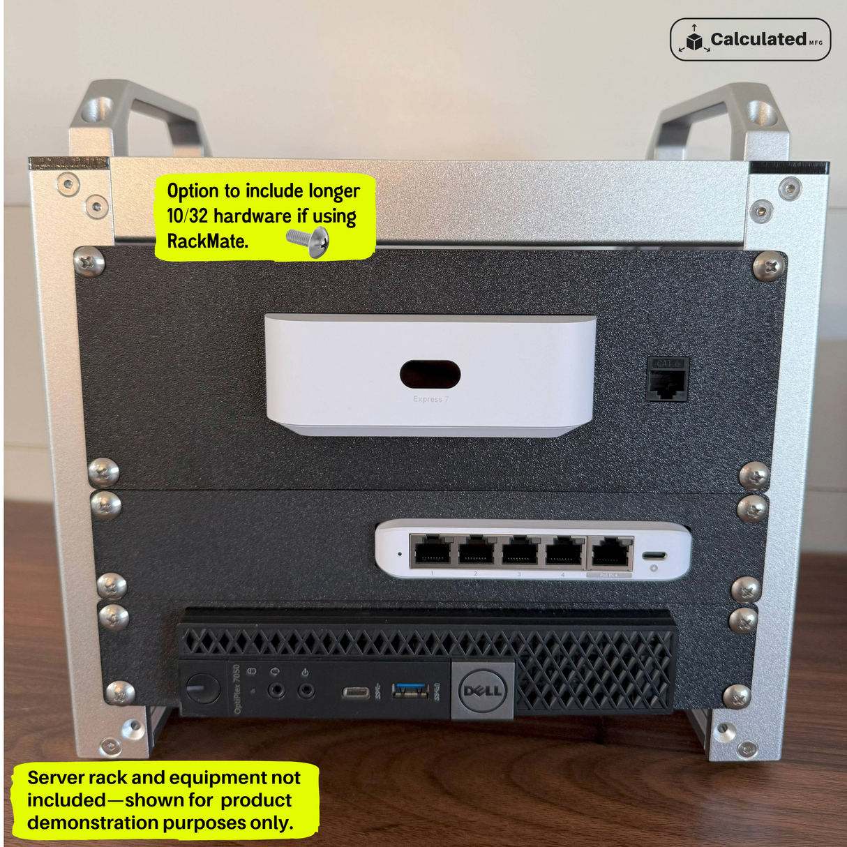 UniFi UX7 | 2U Bracket with Optional Keystone Cutout | 2U - 10in Rack Mount