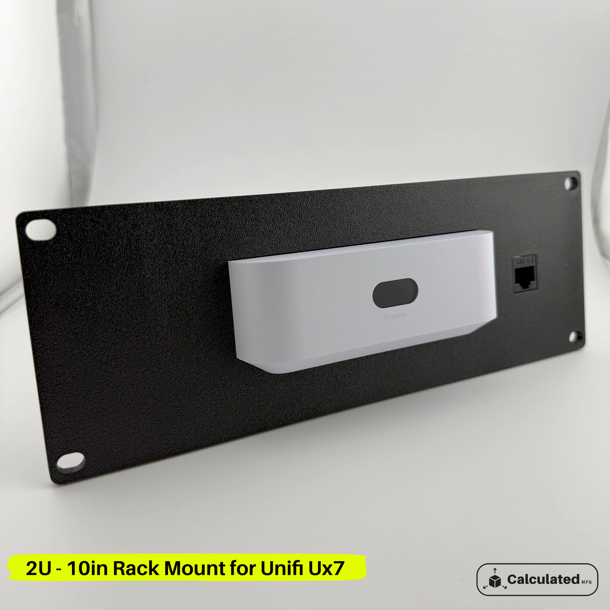UniFi UX7 | 2U Bracket with Optional Keystone Cutout | 2U - 10in Rack Mount