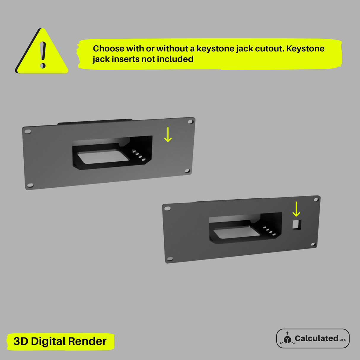 UniFi UX7 | 2U Bracket with Optional Keystone Cutout | 2U - 10in Rack Mount