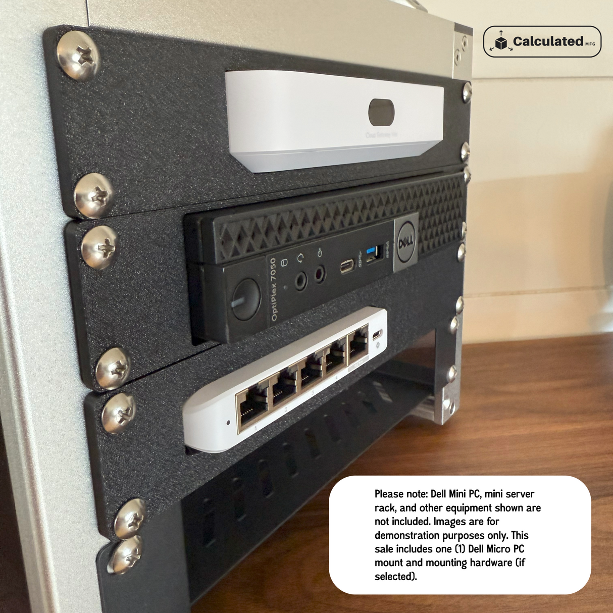 Dell Micro PC 1u Rack Mount for 10” Server Racks – Mount for Micro 3000, 5000, 7000 Series