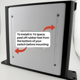 UniFi USW-Lite-16-PoE | PETG Mount w/ Brass Inserts | Fits Standard 10" Server Racks 1U