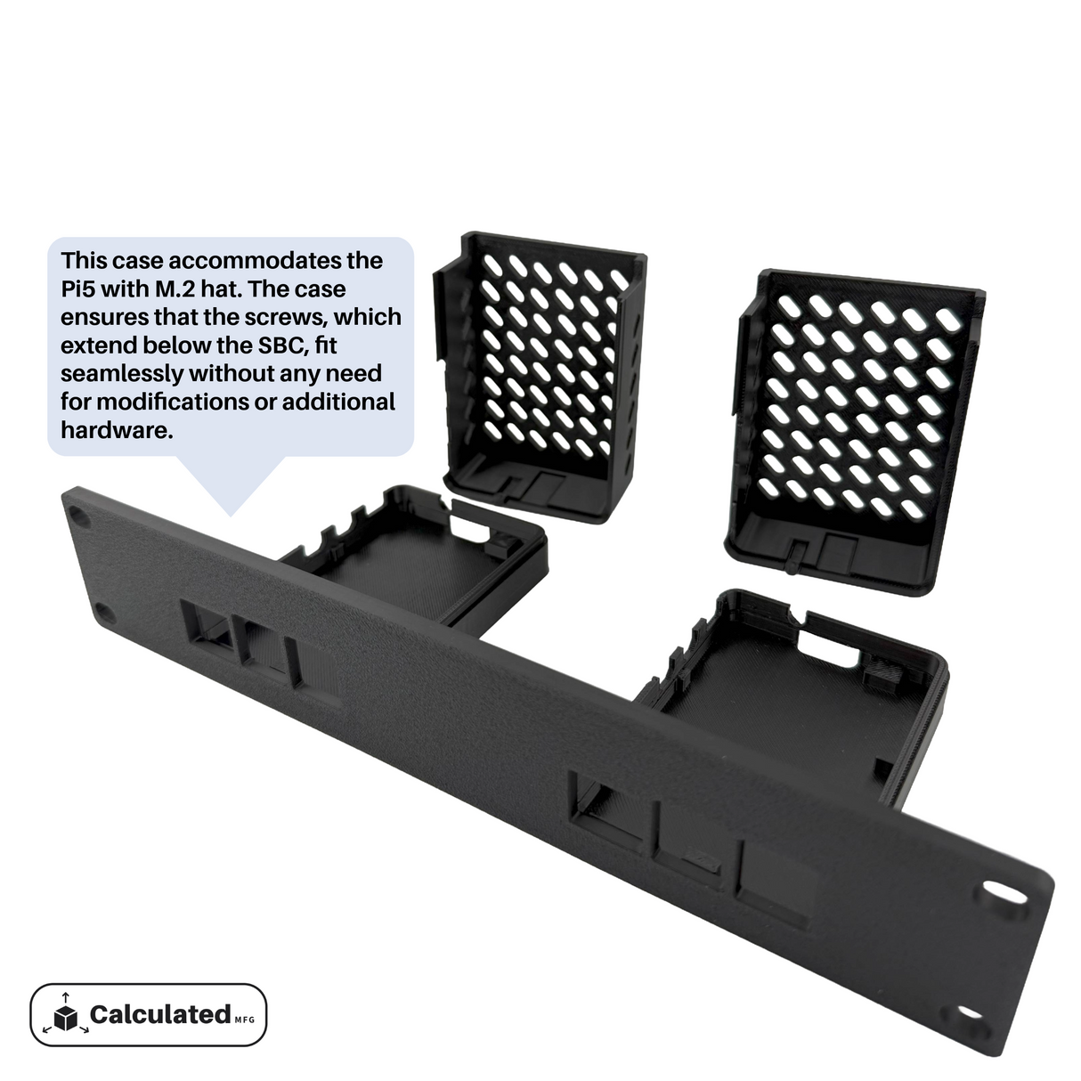 Raspberry Pi 5 Rack Mount | 10" 1U | PETG | Keystone Jack | Dual Pi or Single Pi works with M.2 Hat and active cooler