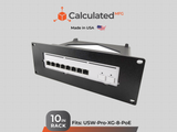 UniFi USW-Pro-XG-8-PoE | 2U Mount | PETG | Fits Standard 10” Racks | Optional 10/32 Hardware