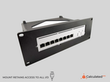UniFi USW-Pro-XG-8-PoE | 2U Mount | PETG | Fits Standard 10” Racks | Optional 10/32 Hardware