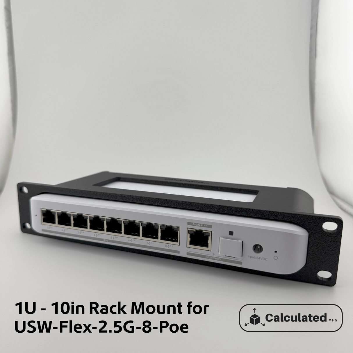 UniFi USW-Flex-2.5G-8-PoE or USW-Flex-2.5G - 8 | 1u Mount for Standard 10" Server Racks