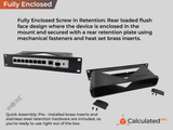 10in 1U Rack Mount fits UniFi USW-Flex-2.5G-8-PoE and USW-Flex-2.5G-8 | 1U Mount for Standard 10" Server Racks