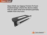 10in 1U Rack Mount fits UniFi USW-Flex-2.5G-8-PoE and USW-Flex-2.5G-8 | 1U Mount for Standard 10" Server Racks