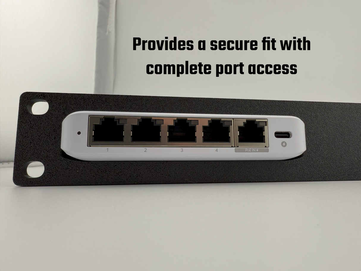 UniFi Flex Mini 2.5G | Rack Mount | 1U Network Switch Holder