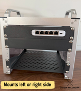 UniFi Flex Mini 2.5G-5 Switch Mount | 10" Rack Mount 1U | Compatible with DeskPi Rackmate, Secure Network Switch Holder