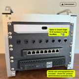 1U 7 or 8-Port Keystone Jack Patch Panel | 10" Server Rack