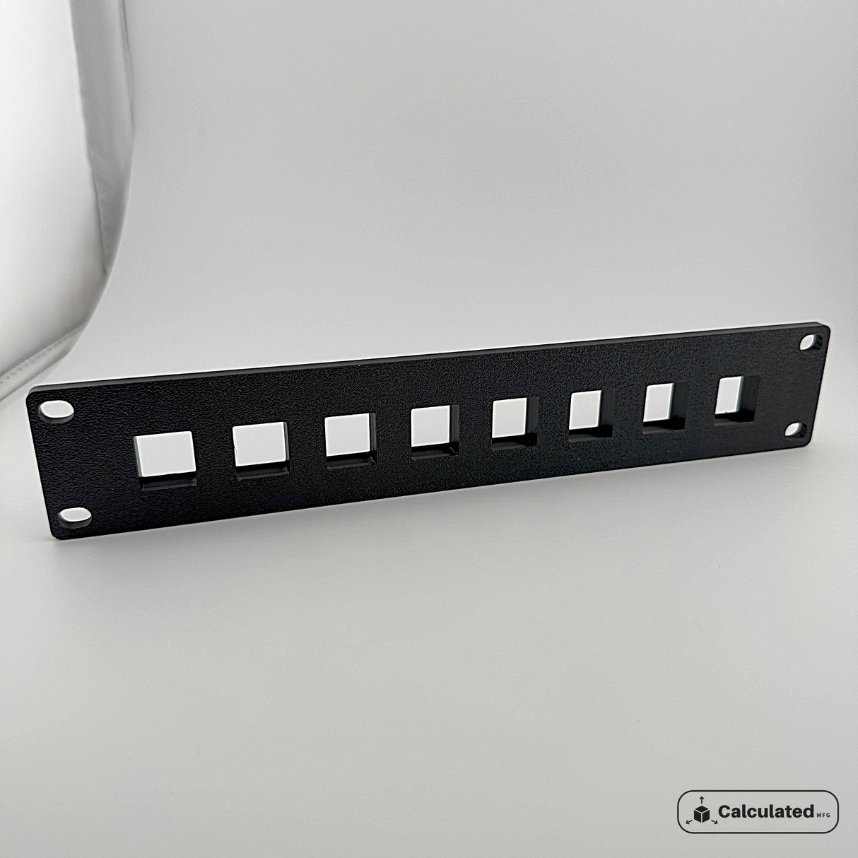 1U 7 or 8-Port Keystone Jack Patch Panel | 10" Server Rack