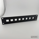 1U 7 or 8-Port Keystone Jack Patch Panel | 10" Server Rack