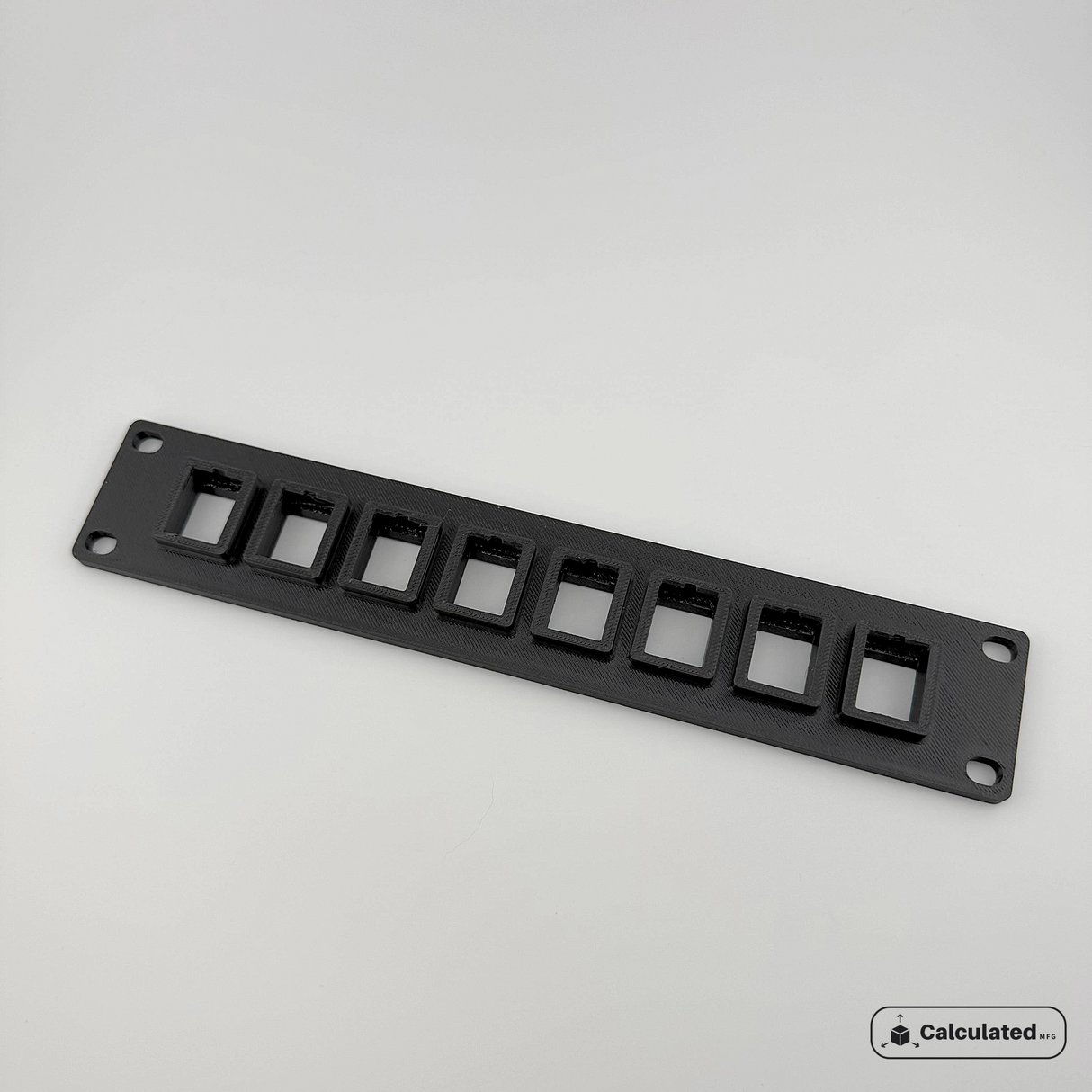 1U 7 or 8-Port Keystone Jack Patch Panel | 10" Server Rack