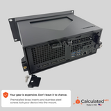 2U 10" / 10-inch Rack Mount for Dell Precision 3260 Compact | Enclosed Mini PC Workstation Mount
