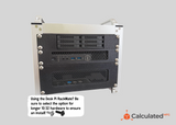 10 inch Rack Mount for Omada Fusion 2.5G Gateway | 1U Bracket | PETG | Optional 10-32 Rack Hardware