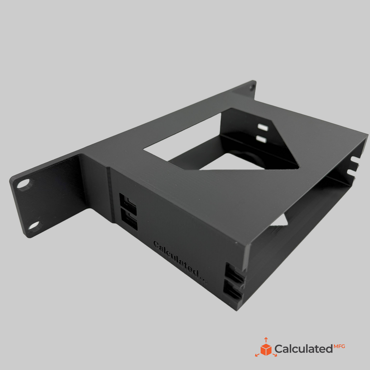 10 inch Rack Mount for ICY Dock MB326SP-B & MB038SP-B | 3D Printed JBOD Enclosure Bracket | PETG | Optional 10-32 Rack Screws