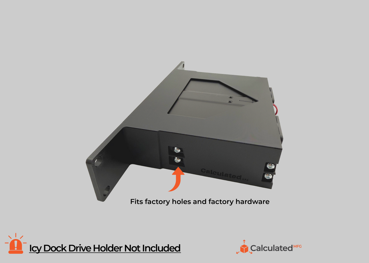 10 inch Rack Mount for ICY Dock MB326SP-B & MB038SP-B | 3D Printed JBOD Enclosure Bracket | PETG | Optional 10-32 Rack Screws
